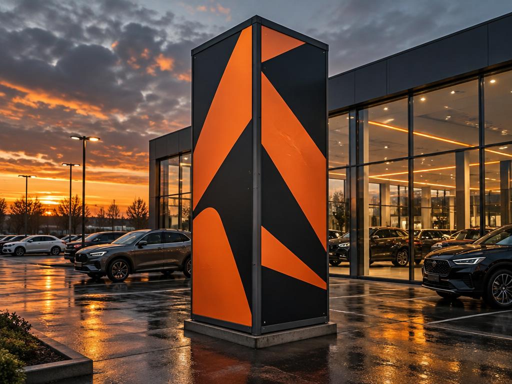 Reklamní kostka — Autosalony