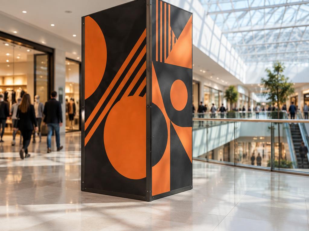 Reklamní kostka — Obchodní centra